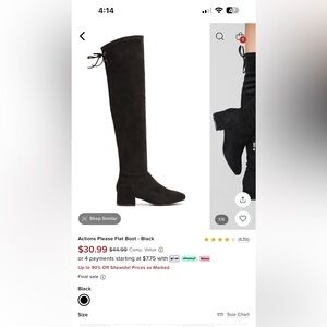 Fashion Nova over the knee boots